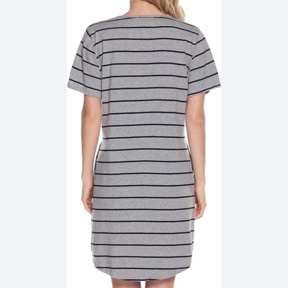 Wet Seal - Rare! Grey Loose Teeshirt Dress with Black stripes - EUC - Medium